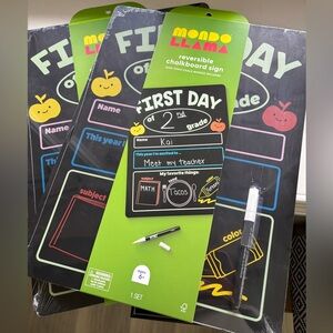 Mondo Llama Reversible Chalkboard Sign - Black